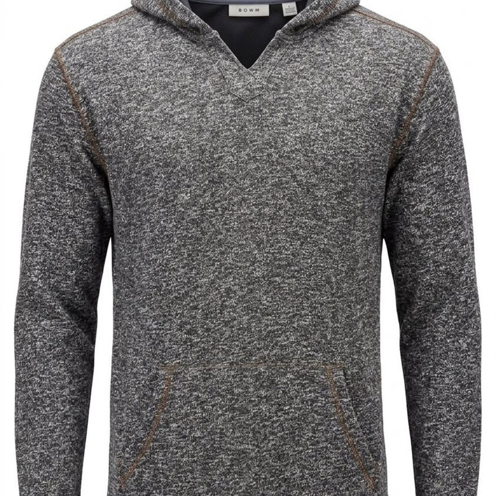 ROWM Gray Fleece Hoodie Size L